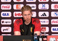De Bruyne: &quot;Il calcio in Italia &egrave; pi&ugrave; tattico e Conte &egrave; diverso da Guardiola: sar&agrave; strano giocare contro il City. Lukaku? Peccato non ci sia&quot;