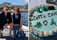 McTominay e la sua Cam in barca a Capri: torta speciale per i due sull'isola azzurra | FOTO