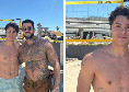 Relax al mare per Antonio Vergara: beccato in un beach club a Varcaturo | FOTO