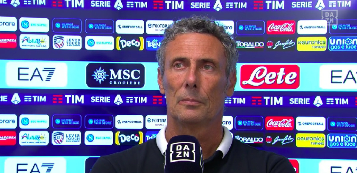 Lecce, Gotti a Dazn: "Abbiamo affrontato il Napoli nel modo giusto, abbiamo fatto una settimana come se fossimo ad inizio stagione"