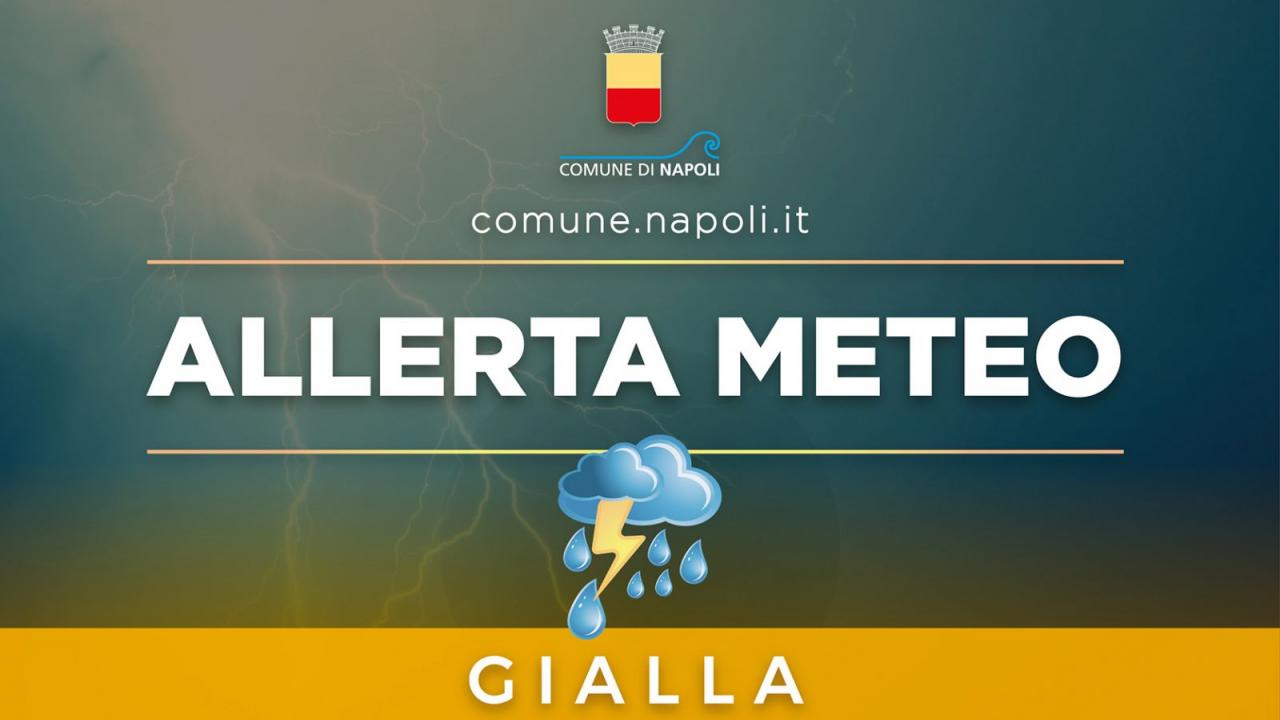 Maltempo in Campania: prolungata l'allerta gialla