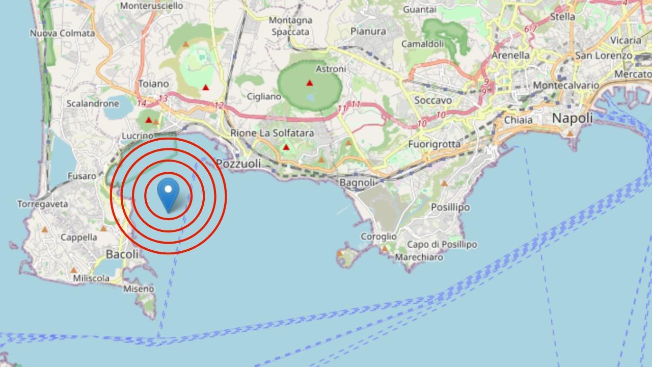 Terremoto a Napoli, oggi scossa avvertita in tutta la città! INGV comunica magnitudo ed epicentro
