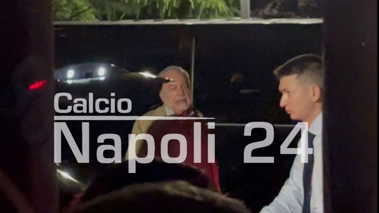 Ritiro Napoli, il presidente De Laurentiis è appena arrivato a Dimaro! | VIDEO ESCLUSIVO
