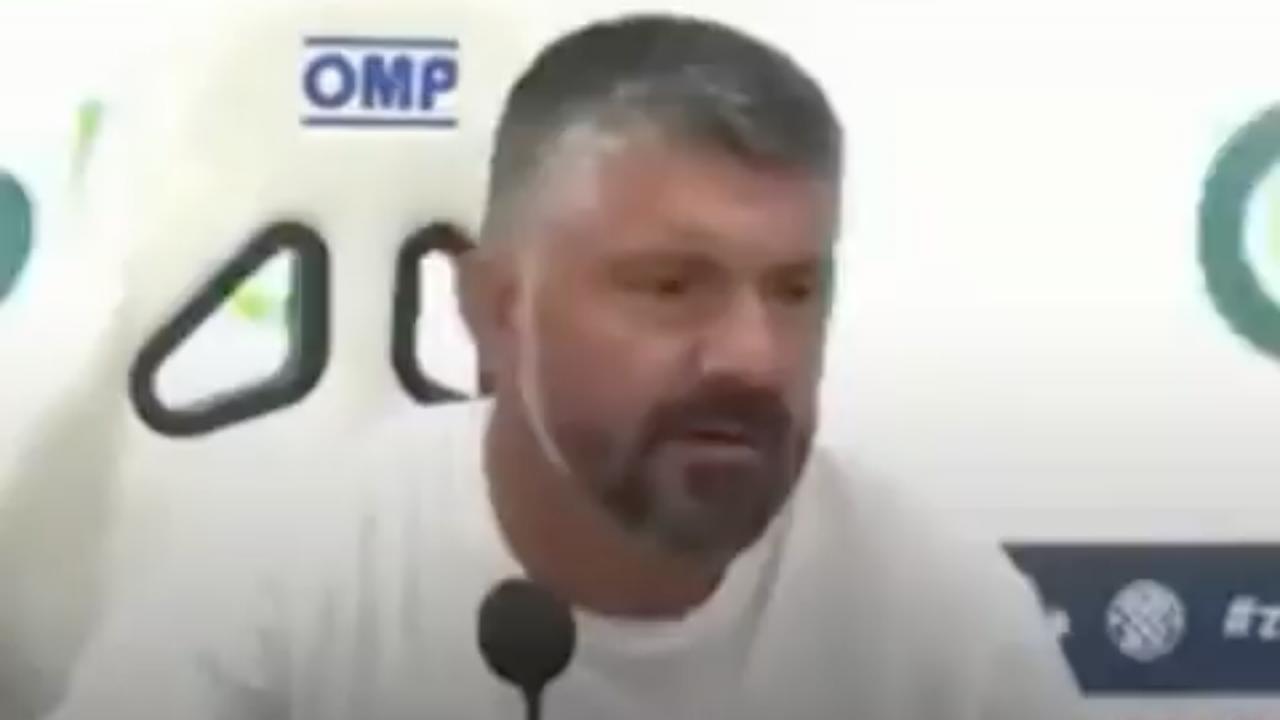 Hajduk Spalato, Gattuso sbotta subito in conferenza: lite con un giornalista | VIDEO