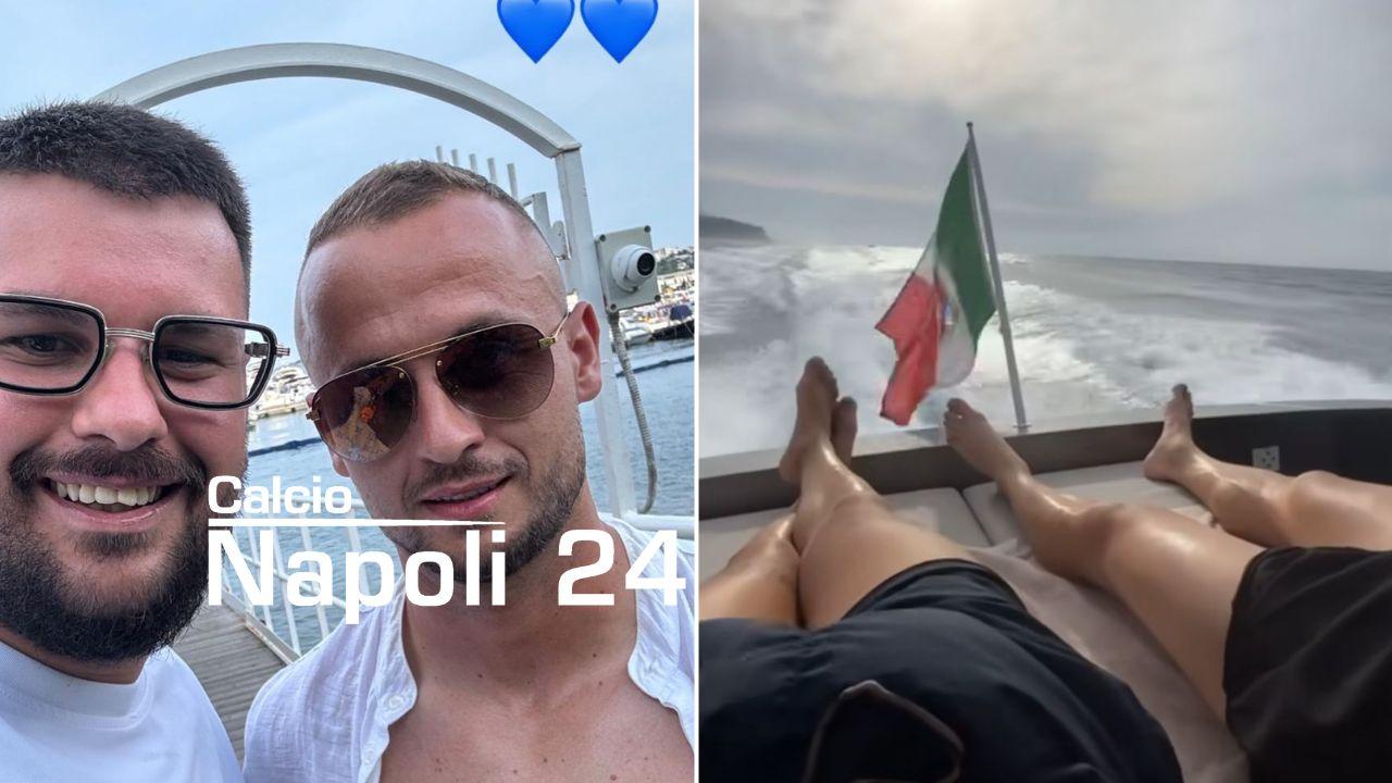 Conte concede 36 ore di relax alla squadra: molti giocatori tornati a Napoli, giornata in barca per Lobotka | FOTO