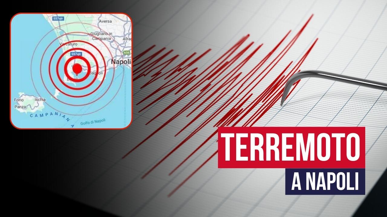 Terremoto a Napoli, scossa oggi alle 19:31 ai Campi Flegrei: epicentro e magnitudo