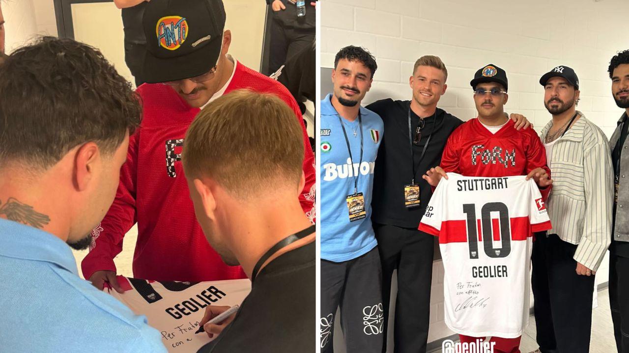 Mittelstadt accostato al Napoli, spunta lo scatto con Geolier con tanto di maglia | FOTO