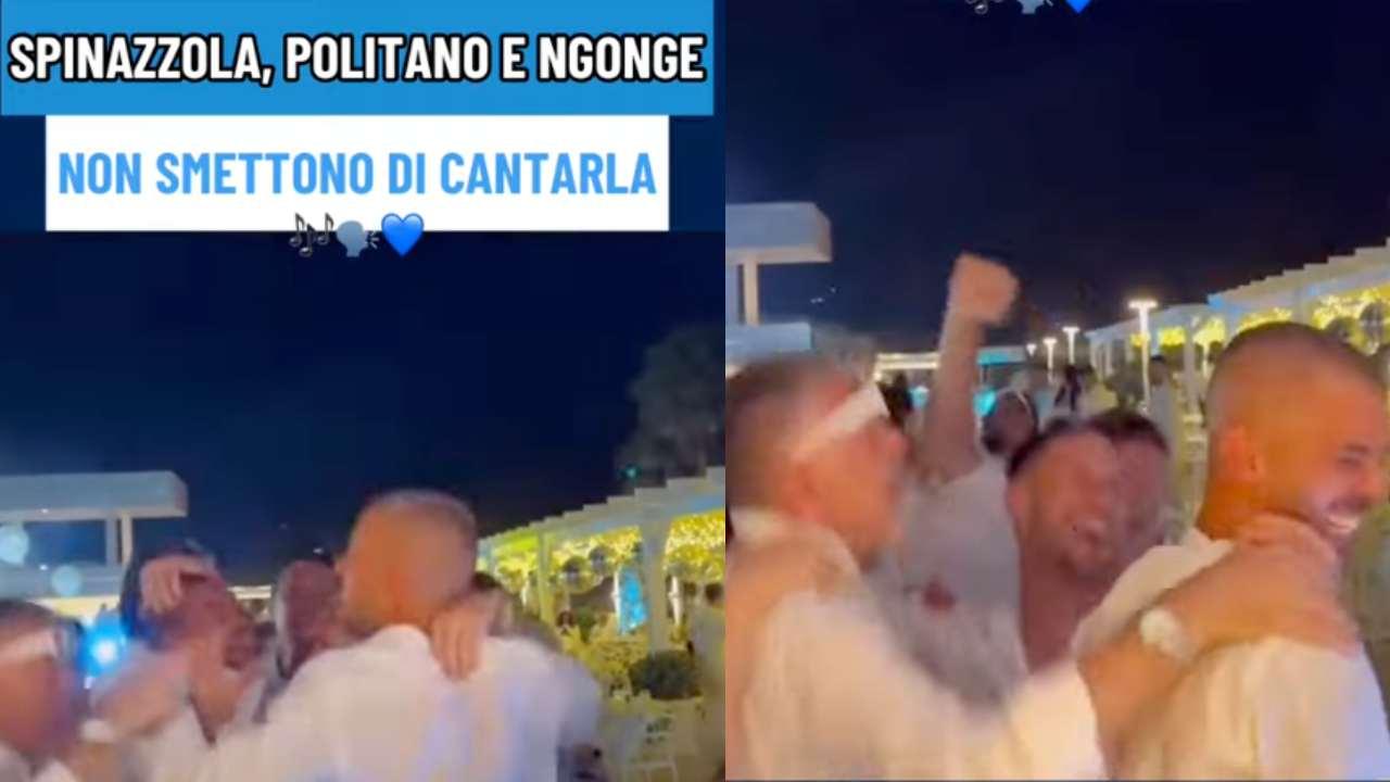 La festa scudetto prosegue: guardate cosa fanno Ngonge, Spinazzola e Politano | VIDEO