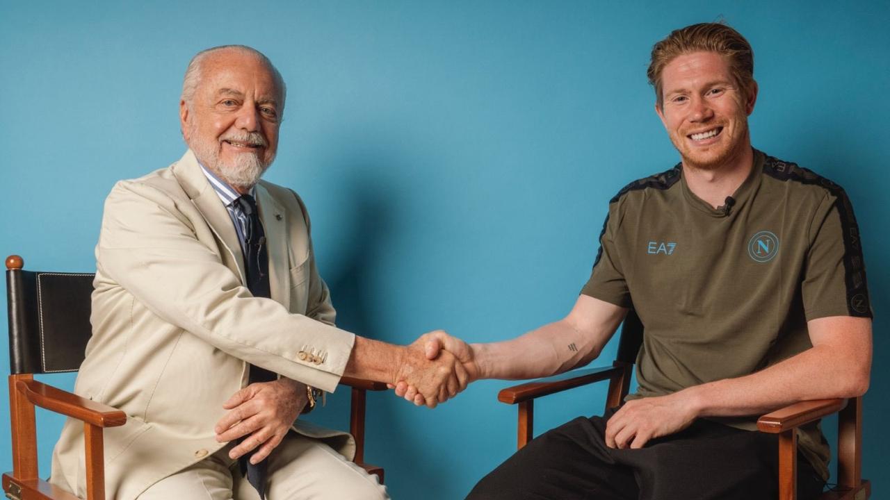 Schira: "Le trattative per il rinnovo di De Bruyne sono in stand-by, futuro al Napoli in bilico"