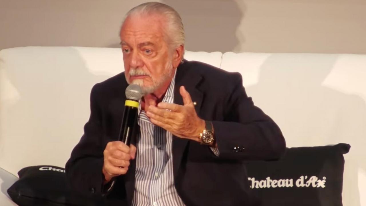 De Laurentiis: "Costi aumentati alle stelle, ci sono debiti su debiti! Chi sta dietro al calcio sembra quasi che faccia la guerra al calcio pur di non farlo crescere"