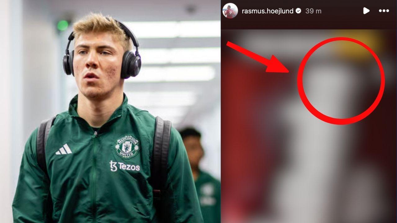 Man United in campo: Hojlund ha postato questo messaggio poco fa | FOTO