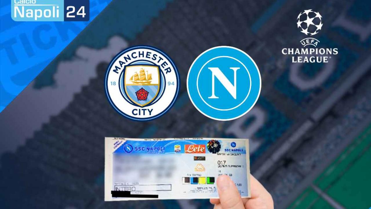 Biglietti settore ospiti Manchester City-Napoli, segnalazioni di disservizi: le info sul link per scaricare il tagliando