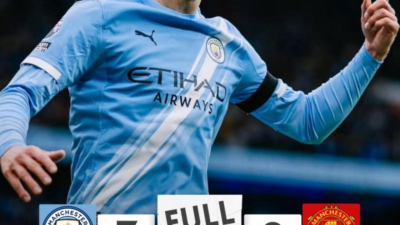Il City mette paura al Napoli: &egrave; straripante nel derby col Manchester Utd, secco 3-0