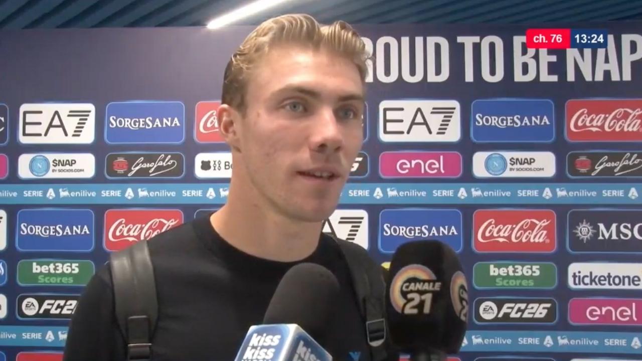 Hojlund da brividi: "Napoli &egrave; esattamente ci&ograve; di cui ho bisogno per la mia carriera, Conte &egrave; il top!"