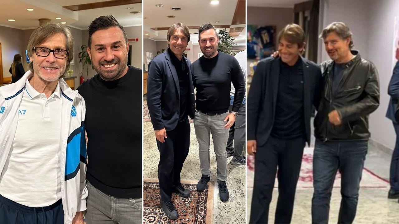 L'arrivo del Napoli a Torino: ad accogliere Conte anche un ex Juve | VIDEO