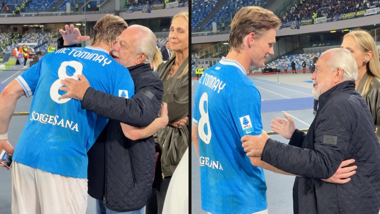 De Laurentiis esalta McTominay: "Ho incontrato tanti calciatori, ma lui &egrave; come un attore! Vi spiego cosa intendo"