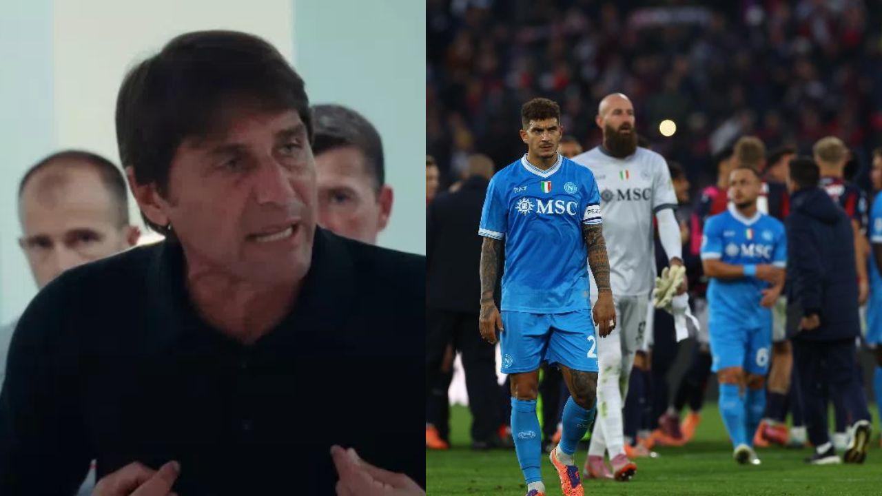 Retroscena Repubblica: sfuriata di Conte, &egrave; successo all'intervallo di Napoli-Bologna