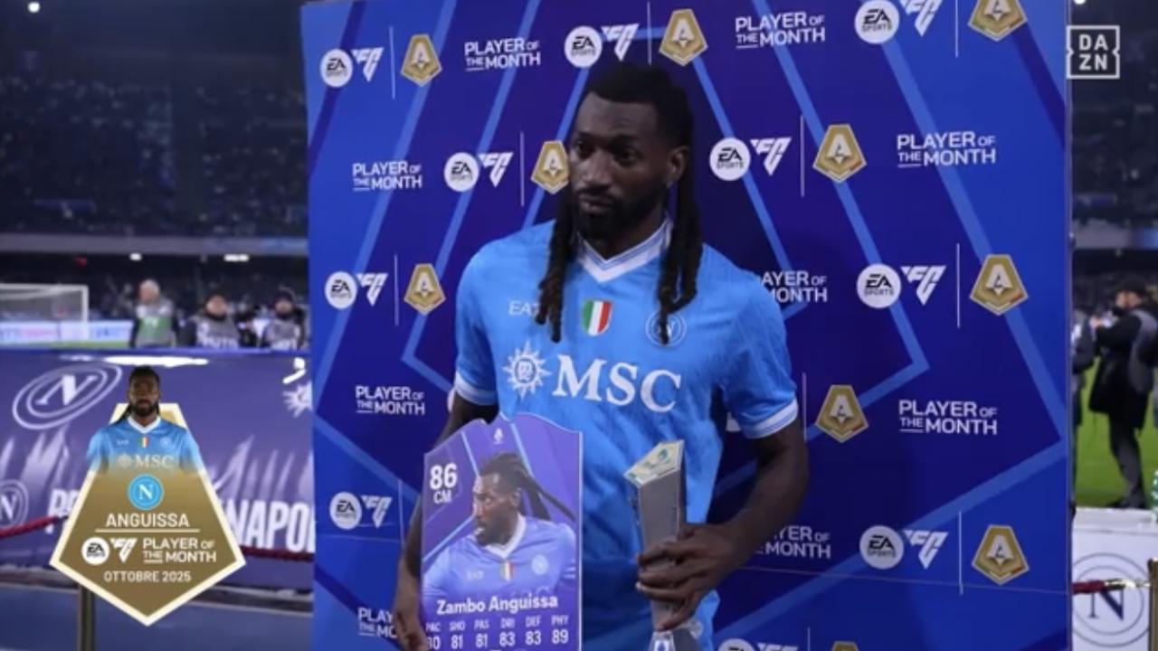 Anguissa infortunato, ma &egrave; al Maradona per Napoli-Atalanta: ha ricevuto un premio | FOTO