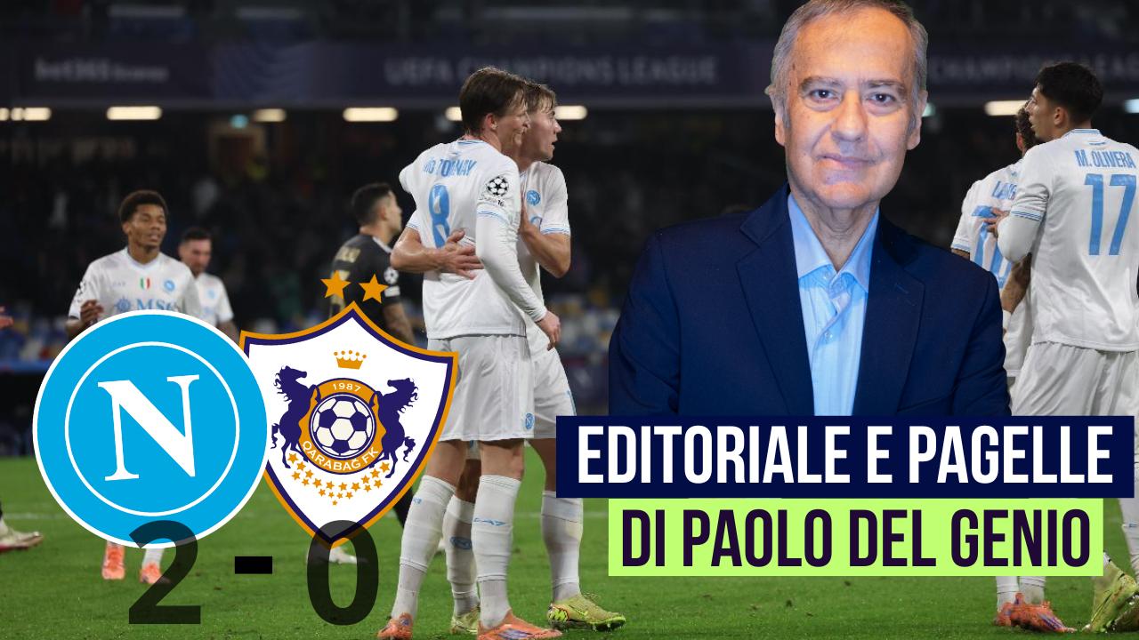 Napoli-Qarabag, l'editoriale di Del Genio: "Mossa straordinaria ieri di Conte! E ora occhio al nuovo rigorista..." | VIDEO