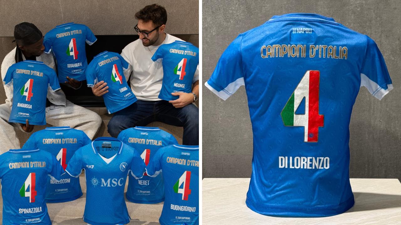 Regalo di Di Lorenzo ai compagni di squadra: 18 busti per ricordare il