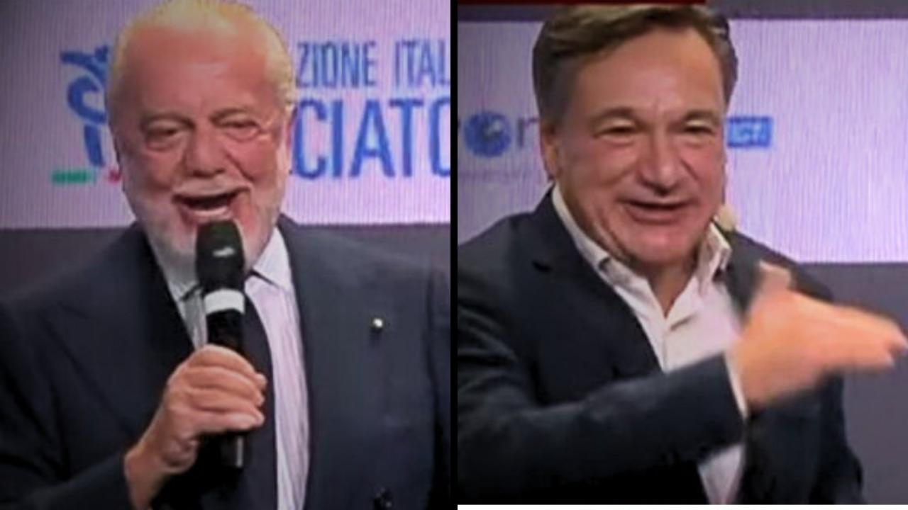 Siparietto con De Laurentiis! Attacca DAZN, Fabio Caressa in imbarazzo: il botta e risposta