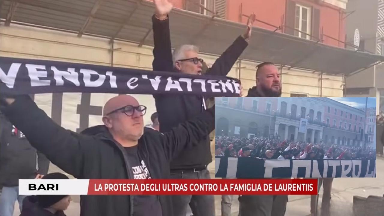 Bari, protesta ultras contro i De Laurentiis e incontro in Comune: "Contro la multipropriet&agrave;" | VIDEO