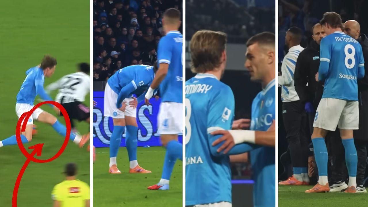 McTominay acciaccato dopo Napoli-Juve! Anti-dolorifici a partita in corso, i compagni gli dicevano di fermarsi