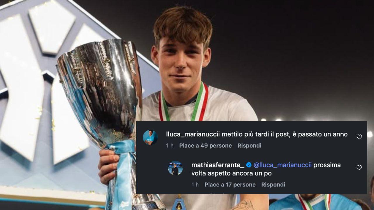 Marianucci prende in giro Ferrante sui social: "Mettilo pi&ugrave; tardi, &egrave; passato un anno" | FOTO