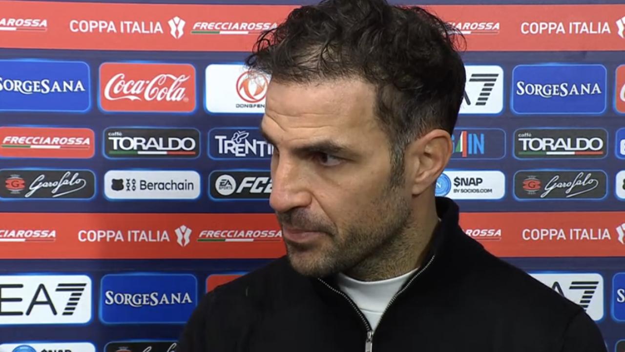 Fabregas: "Hojlund &egrave; fortissimo, ho tolto Ramon per non restare in inferiorit&agrave; numerica"