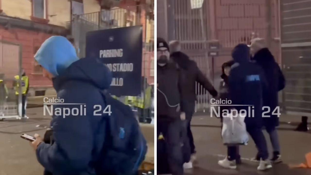 Napoli-Como, due giocatori se ne vanno via a piedi dopo la sconfitta | VIDEO