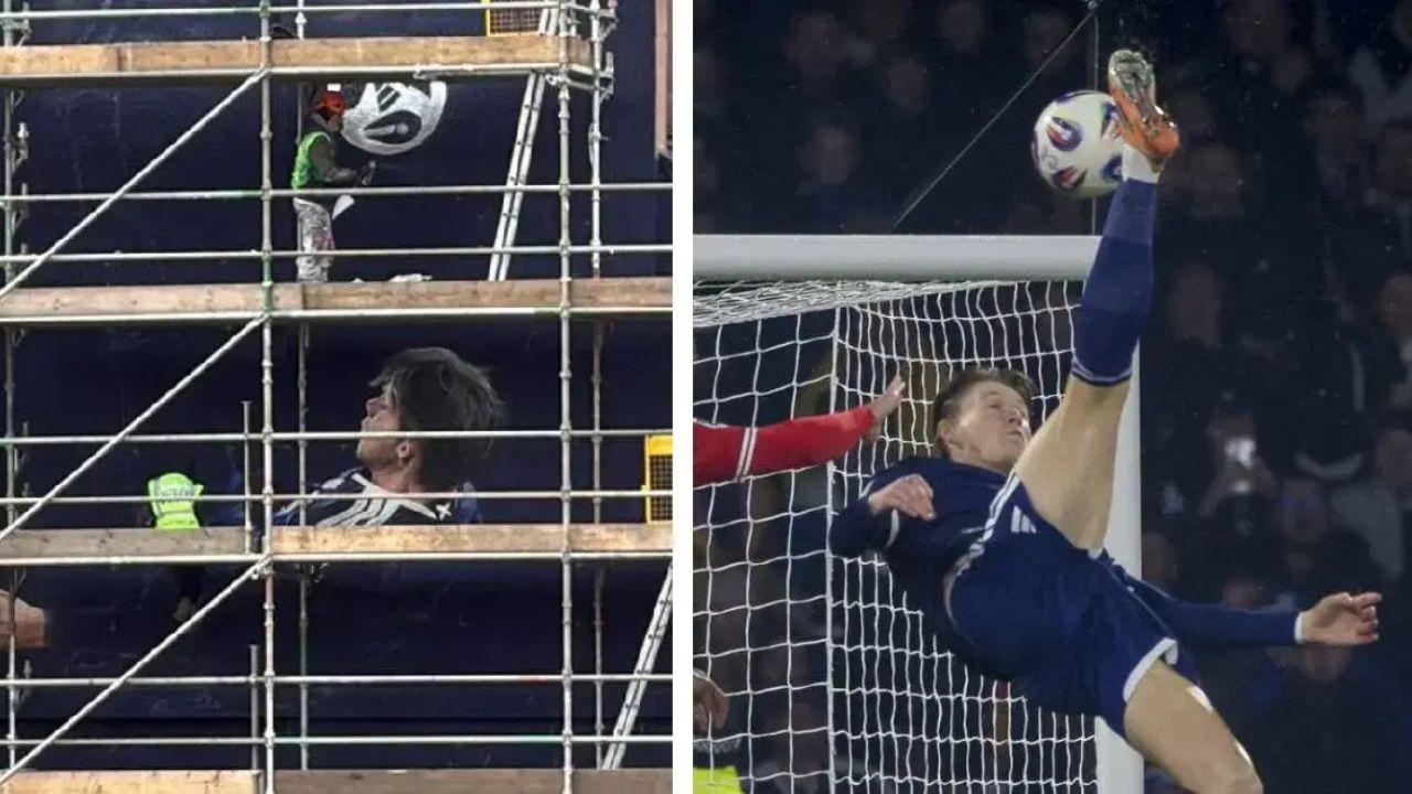 La rovesciata di McTominay diventa un murale! Inaugurata l'opera d'arte | FOTO