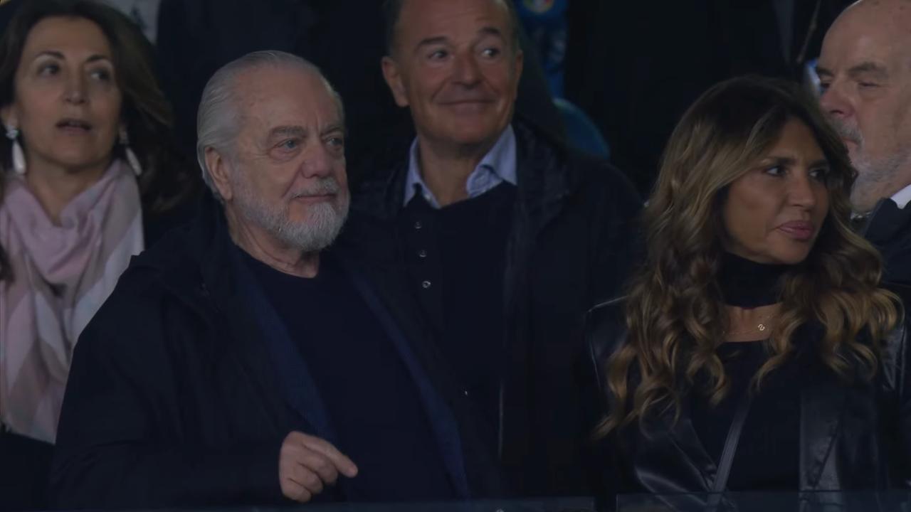 La reazione di De Laurentiis al momento del gol di Politano