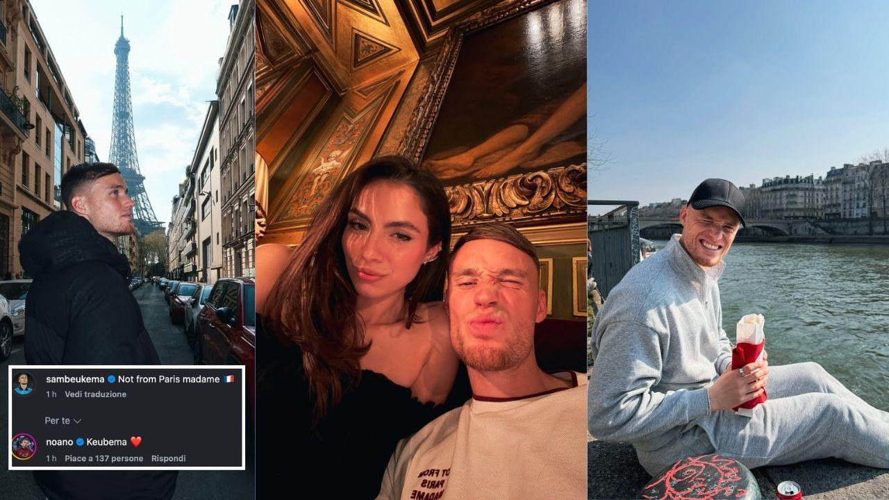 Beukema a Parigi, tra i commenti Noa Lang che gli cambia il cognome | FOTO