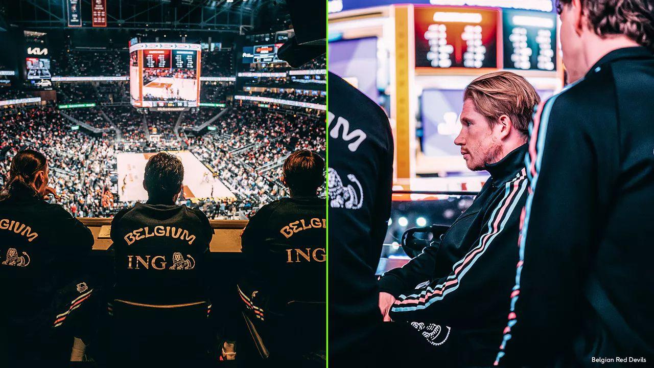 De Bruyne in tribuna ad assistere ad Atlanta Hawks-Sacramento Kings di Nba | FOTO