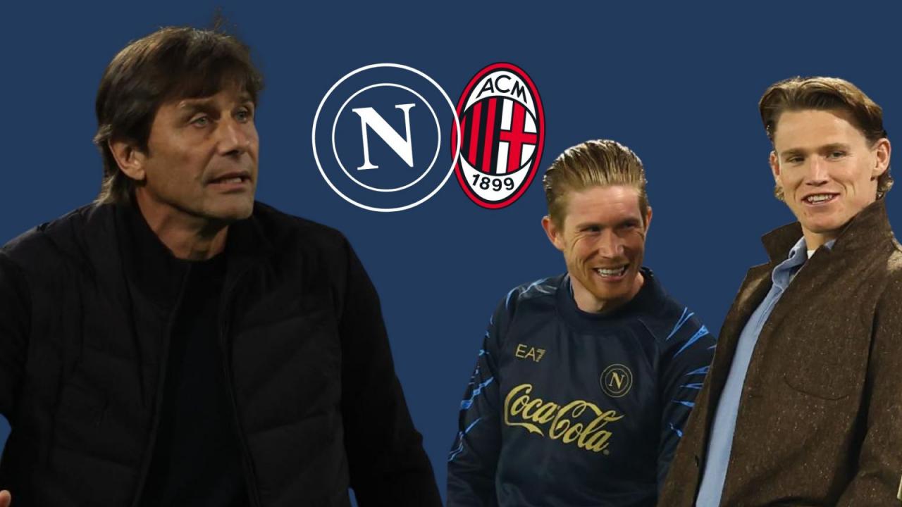 Conte pensa ai <i>Fab Four</i>: l'ipotesi per la gara contro il Milan &egrave; ghiotta