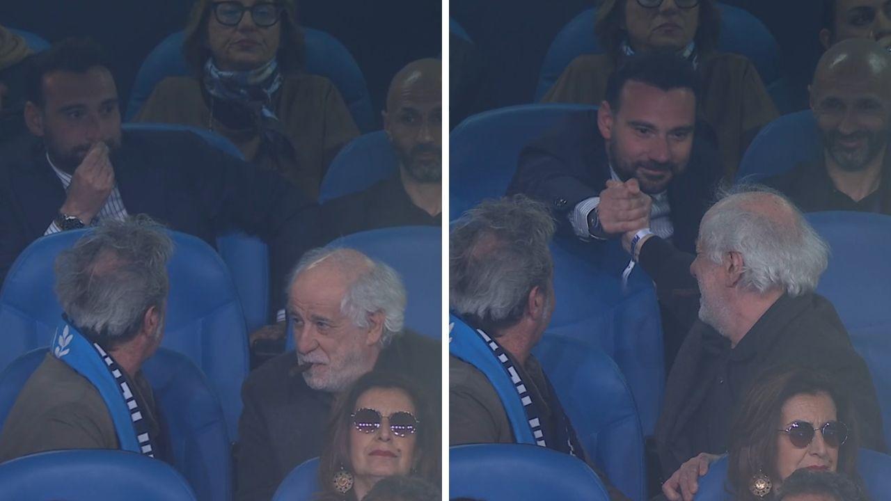 Napoli-Milan, due spettatori d'eccezione al Maradona: in tribuna Paolo Sorrentino e Toni Servillo | FOTO