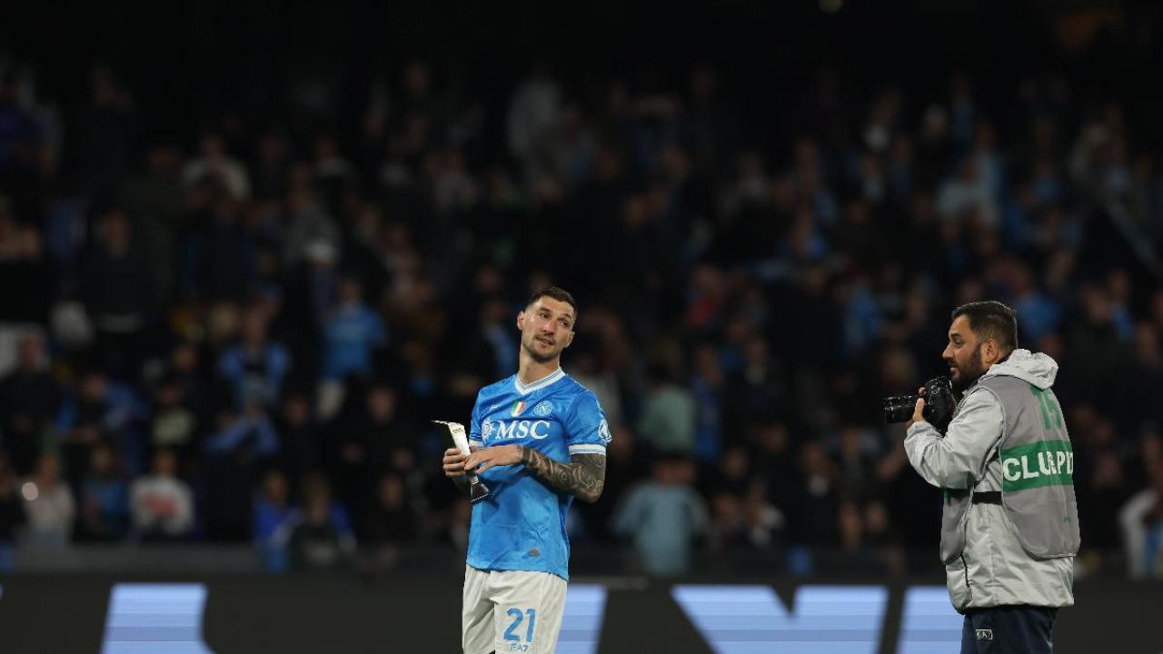 Napoli-Milan, la Lega Serie A premia Politano come migliore in campo
