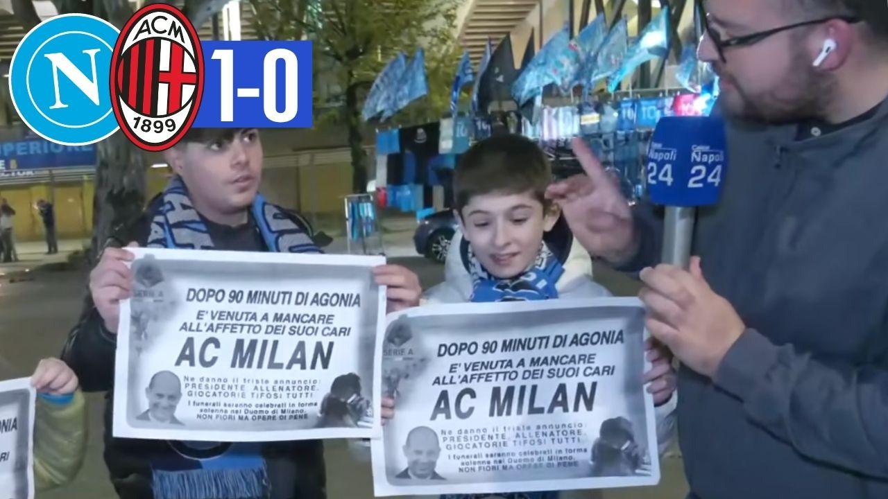 Napoli Milan 1-0, azzurri al secondo posto! Guardate la reazione dei napoletani | VIDEO