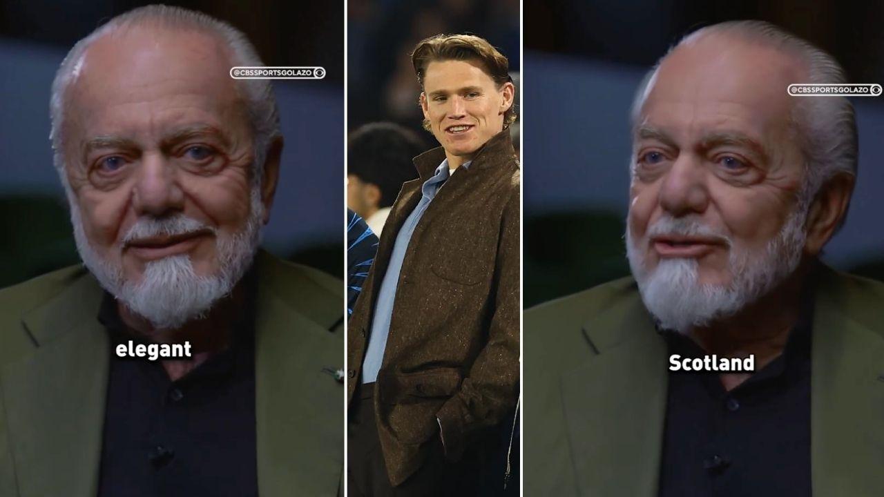 De Laurentiis elogia McTominay: "Ne ho incontrati pochi come lui in 22 anni di calcio"