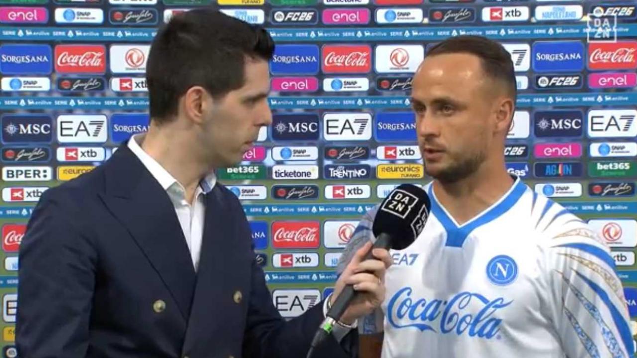 Lobotka a DAZN: "Gara non positiva contro la Lazio, ne abbiamo parlato e ci siamo chiariti! Anguissa o McTominay? Non cambia nulla, sono straordinari"