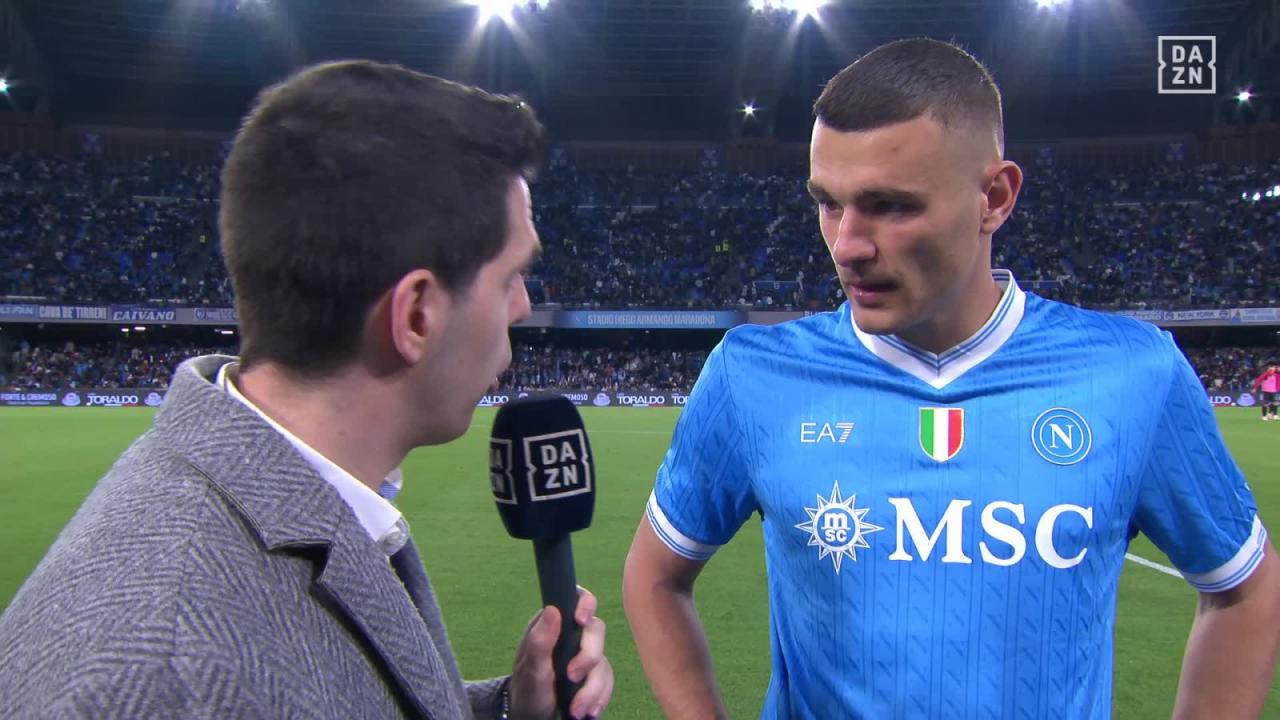 Buongiorno all'intervallo: "Non dobbiamo mollare, dobbiamo mantenere il clean sheet e finire bene la partita"