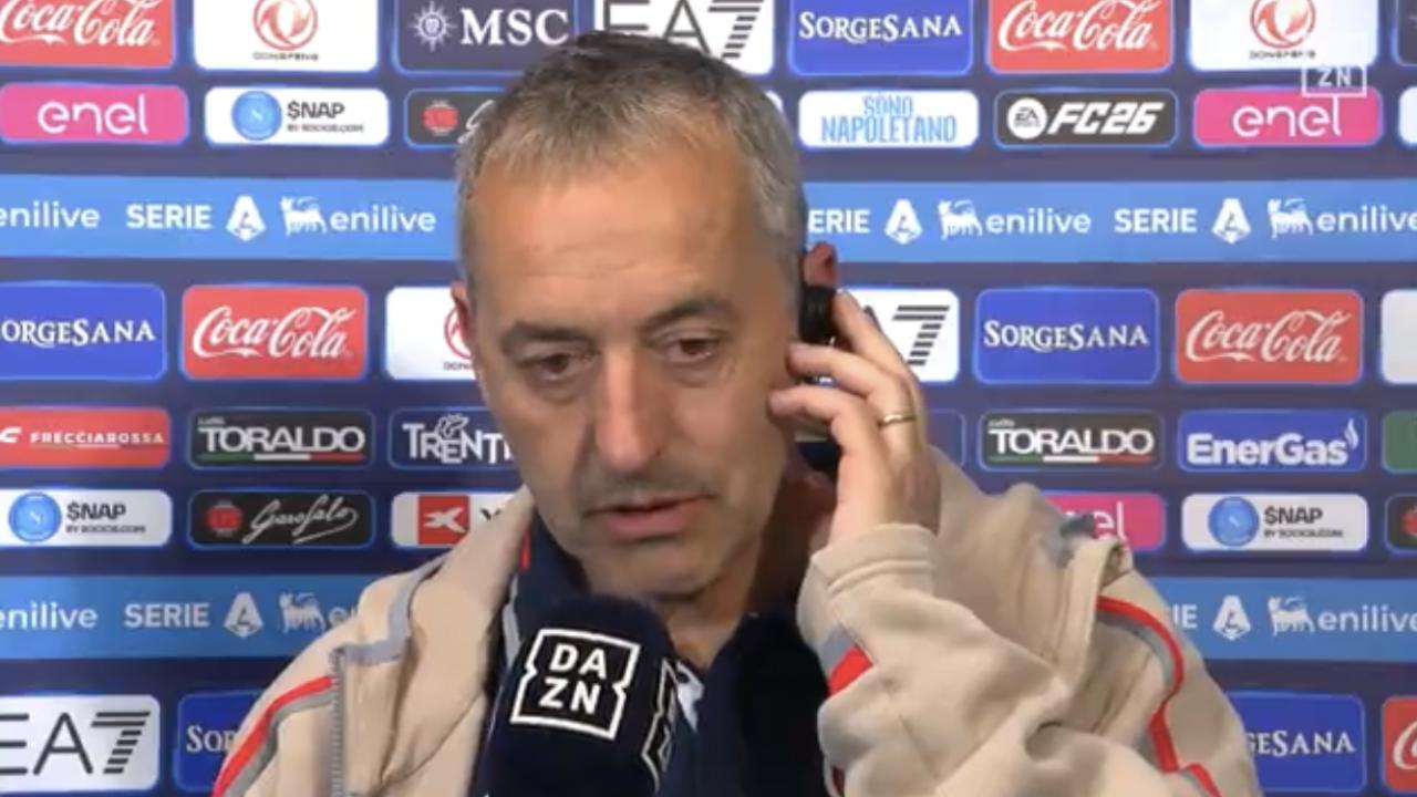 Giampaolo a DAZN: "Risultato negativo, ma la squadra non si &egrave; sottomessa al Napoli"