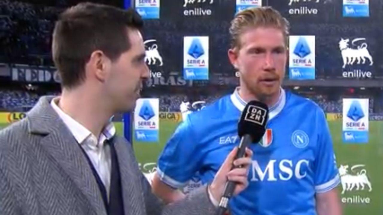 De Bruyne a DAZN: "Scendiamo sempre in campo per vincere, oggi una grande partita! Spero di continuare a segnare altri gol"