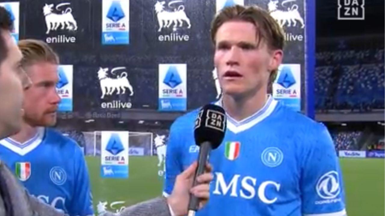 McTominay a DAZN: "Mi trovo meglio a giocare in mezzo al campo, oggi era importante vincere"