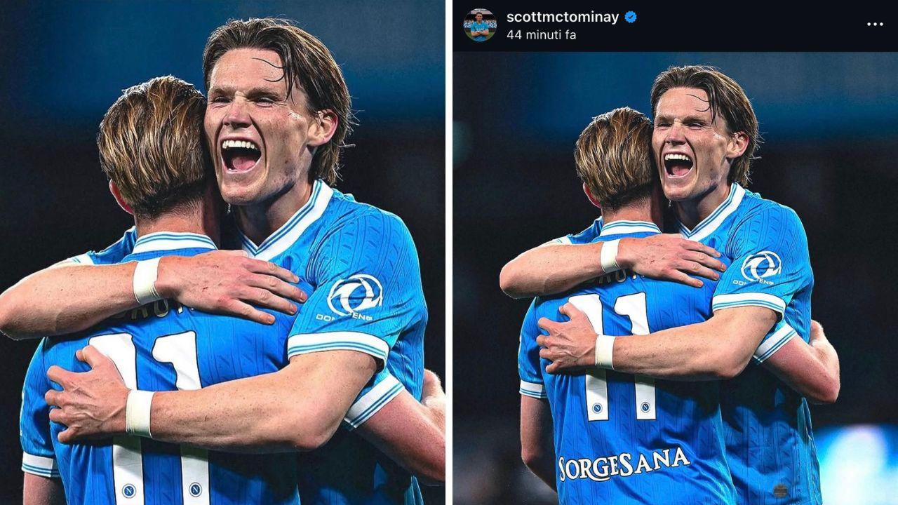 McTominay esulta sui social: che carica! Il post su Instagram | FOTO
