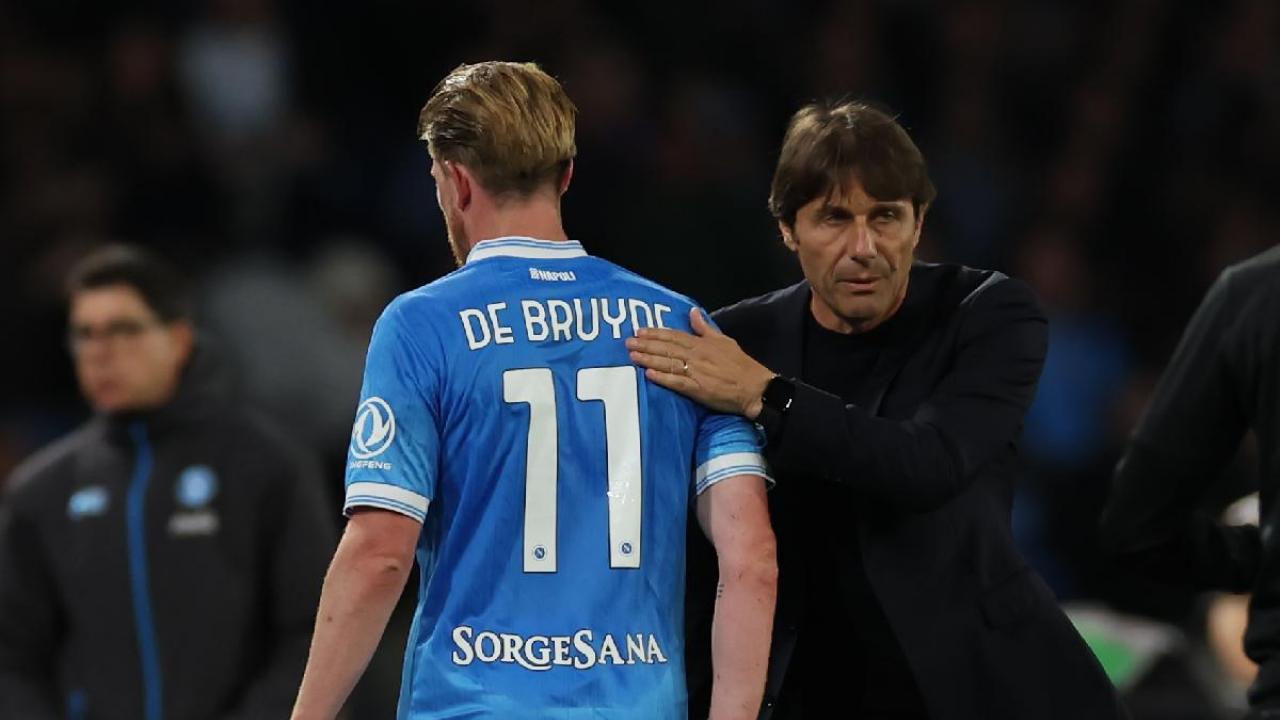 De Bruyne, la reazione alla sostituzione per disperazione di Conte in Napoli-Lazio