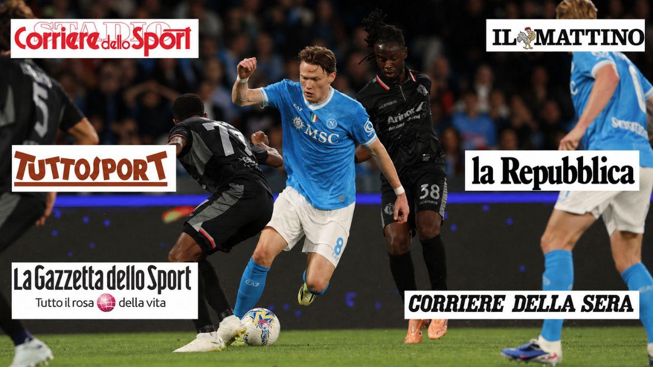 "Si sono fatti perdonare. Hanno reagito da squadra vera". Napoli a valanga sulla Cremonese: il commento dei quotidiani