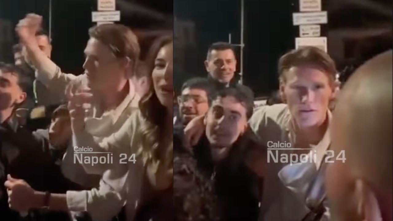 "Venite, tutti insieme". McTominay e moglie show con i tifosi del Napoli a Positano | VIDEO CN24