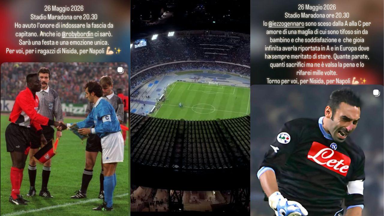 Amichevole Napoli Legends, annunciati anche Bordin e Iezzo | FOTO