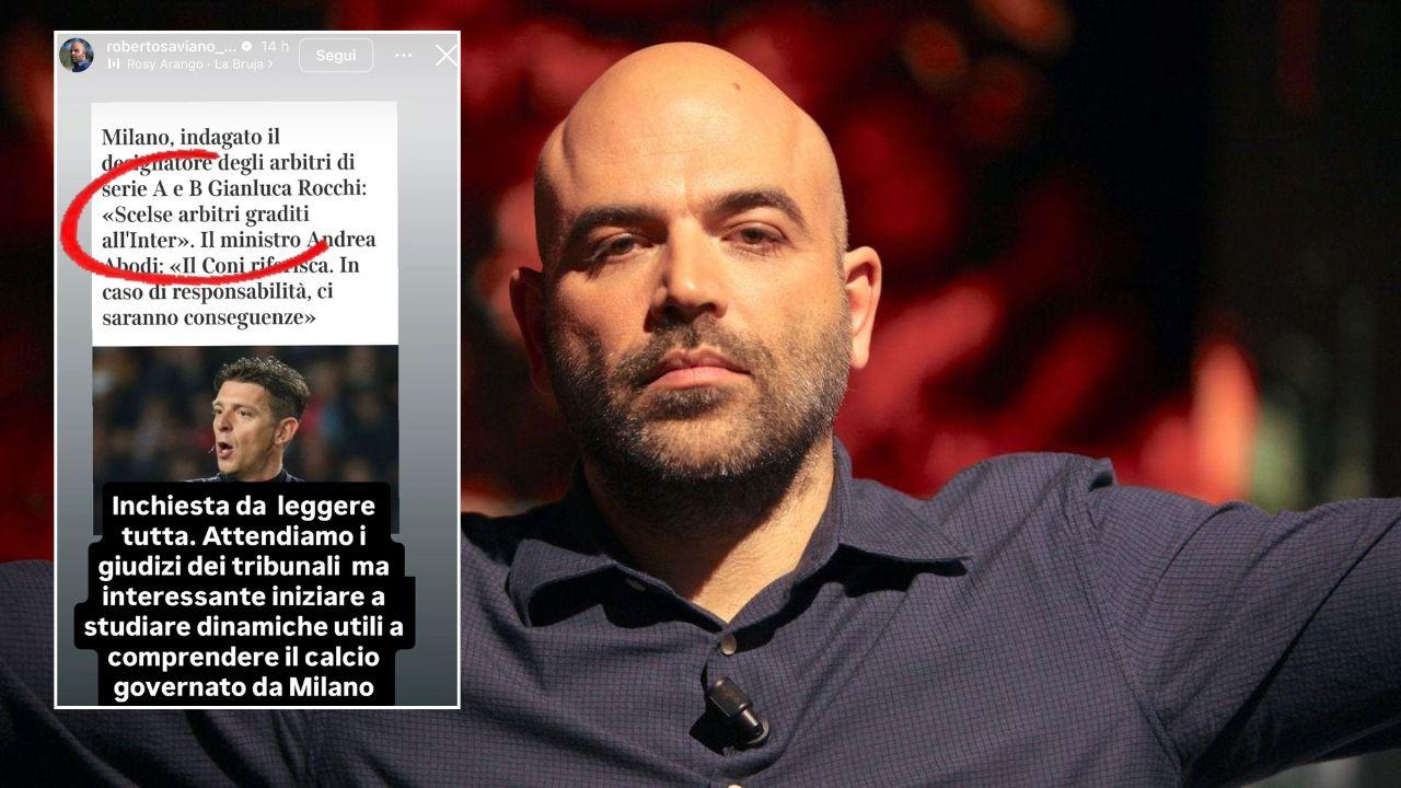 "Serie A falsata finch&eacute; c'&egrave; Marotta", ora Saviano commenta cos&igrave; il caso Rocchi | FOTO